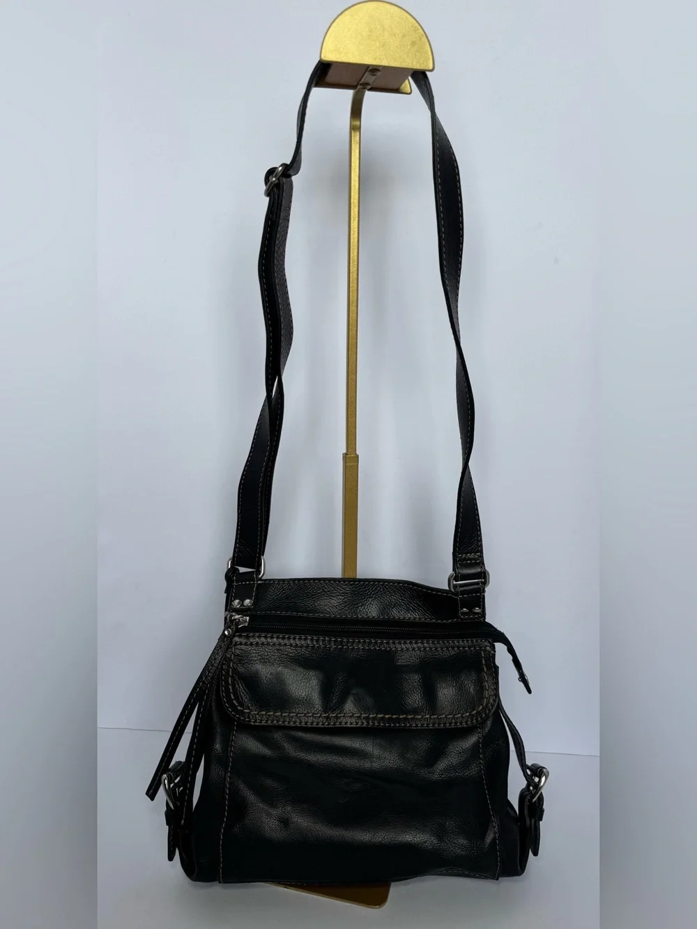 Fossil black leather purse